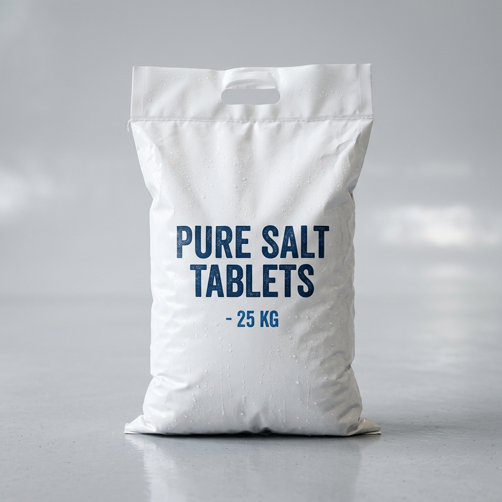 Premium 25kg Water Softener Salt Tablets Bag - Crystal Clear Solutions